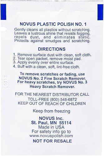 Miniatura 9 de NOVUS 7022  Plastic Clean & Shine #1  1 paquete de tamaño de muestra