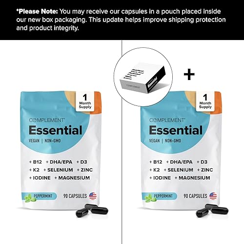 Miniatura 5 de Complement Multivitamínicos veganos para mujeres y hombres, Omega 3 DHA+EPA, vitamina B12, vitamina D3 K2, zinc, selenio, magnesio, suplemento de
