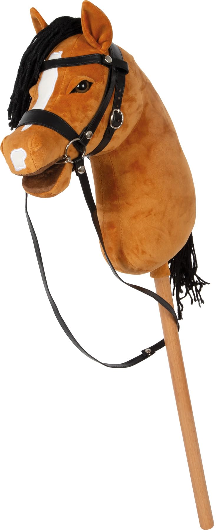 Small Foot Hobby Horse Marron « Melodie », Cheval bâton, Licol, bridon, Longe, dès 3 Ans, 12716