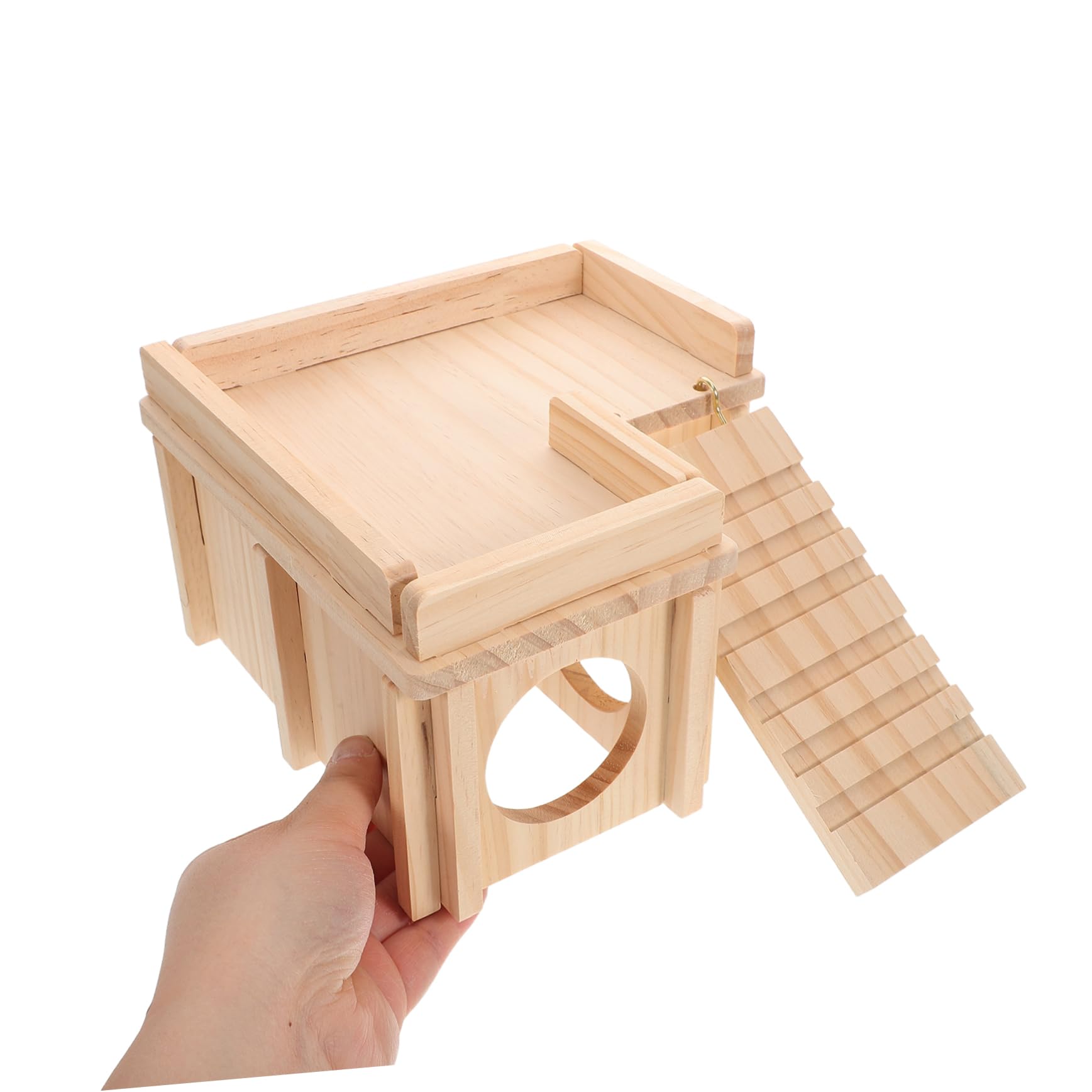 Gatuida Cueva de Madera para Lagartos Barbudos, Escondite con Rampa de Escalada y Plataforma de Descanso, para Terrarios de Reptiles Varios Estilos