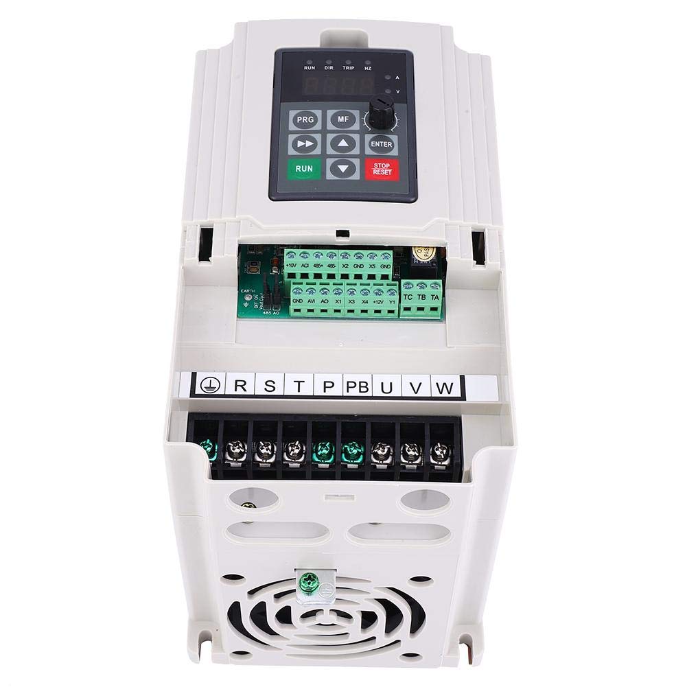 Inverter VFD trifase, convertitore di frequenza variabile, 380V 1.5KW-7.5KW, con funzioni di protezione complete, per macchine di produzione, ventilatori per siccità, pompe(7.5KW)