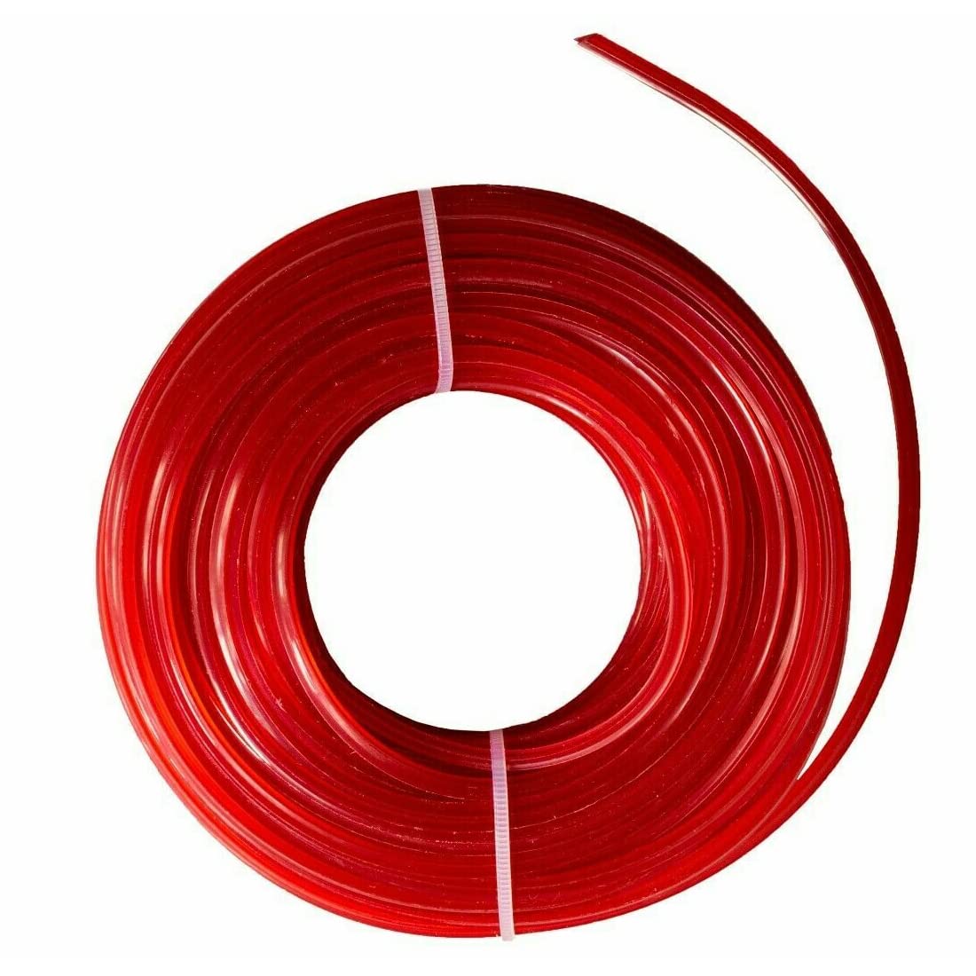 SolaDirect 3.0 mm x 15 m Nylon Strimmer Trimmer Line Star Shaped Heavy Duty Brush Cutter Wire – Red