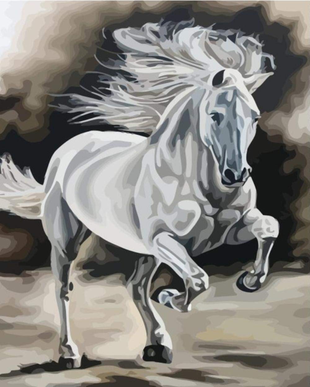 Peinture par numéros adulte pour libérer votre créativité toile cheval 40x50cm