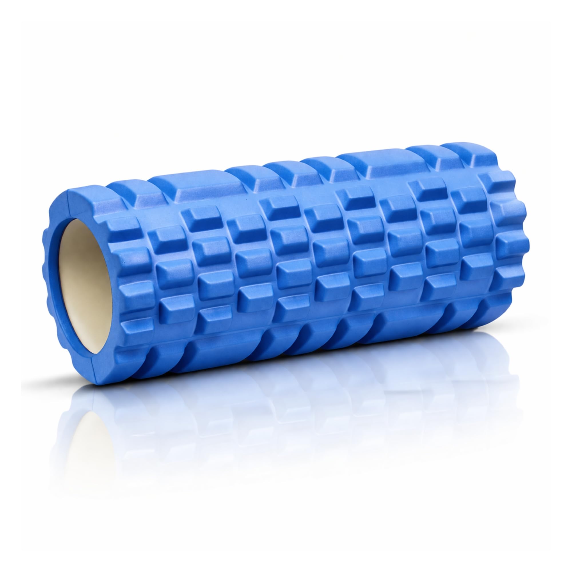 Yogikuti Foam Roller for Muscle Recovery | High-Density Deep Tissue Massage Roller | Relieves Back Pain & Muscle Tension | Textured Anti-Slip Surface | Fitness & Yoga Tool (Blue, Large)-image-18