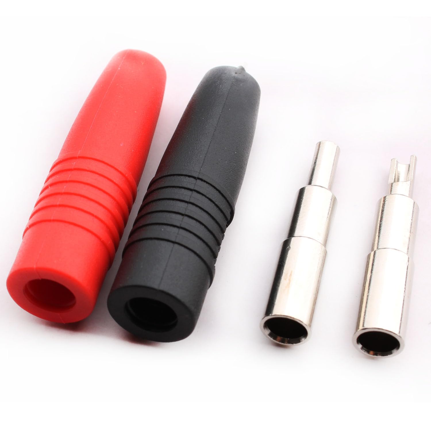 RUNCCI-YUN Lot de 10 fiches banane femelles isolées souder fiche banane 4mm femelles pour connecteur banane mâle non isolé
