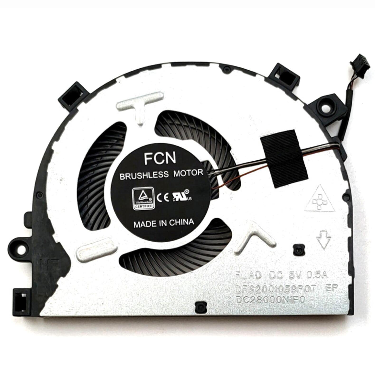 Fleshy Leaf CPU Ventola di raffreddamento di ricambio per Lenovo IdeaPad S340-14IIL S340-14IWL S340-14API 81N7 81NB 14" Serie 5F10S13880 DFS2001059P0T FLAD