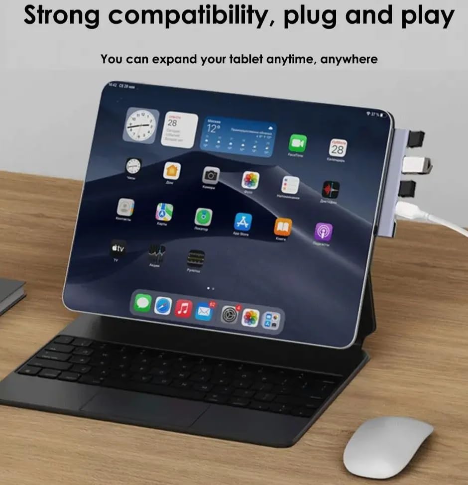 Image of REDWIND Type C Hub, 4-Port USB Multiport Adapter with 1xUSB-C 60W Fast Charge 1xUSB 3.0 and 2xUSB 2.0 Ports for MacBook Air /Pro iPhone iPad & Android Phone Laptops (Type-C to 3xUSb & 1USB-C Charge)