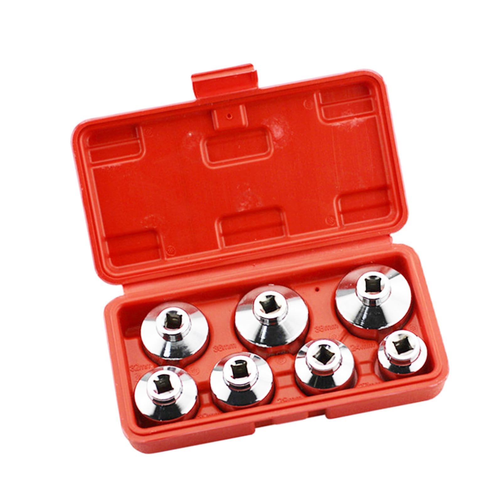 Outil de Retrait de Bouchon de Filtre à, Outil de Démontage Universel, Entraînement 3/8 "24mm-38mm, 7 Pièces