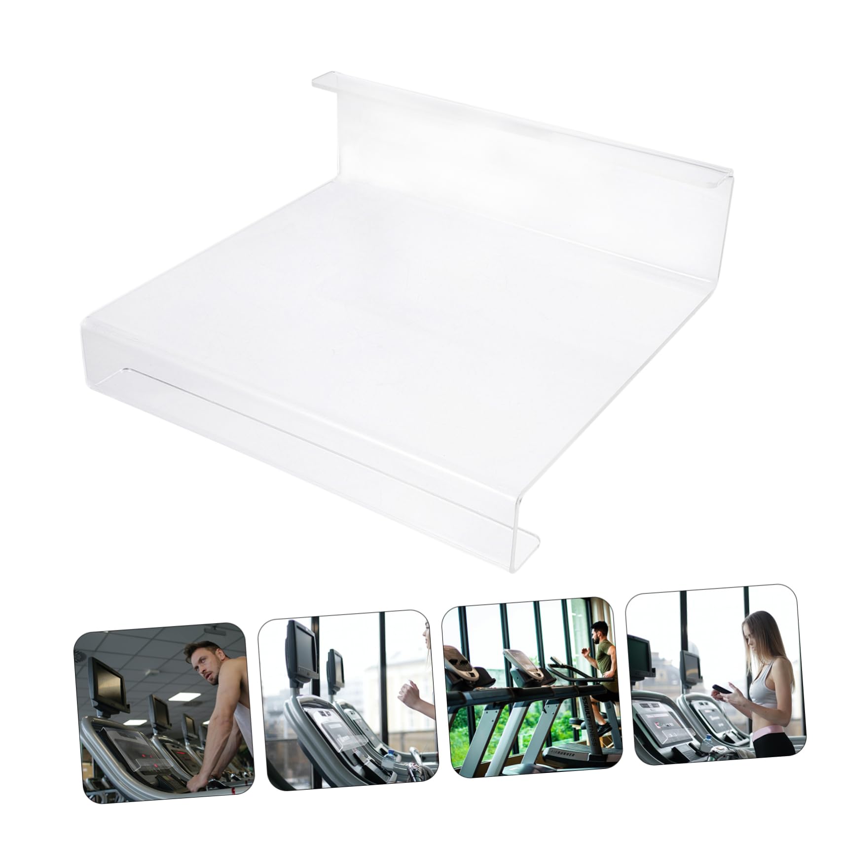 ARTIBETTER Ebooks Rack Tablet Magazine Holder Smooth Acrylic Frame Universal Treadmill Bookholder