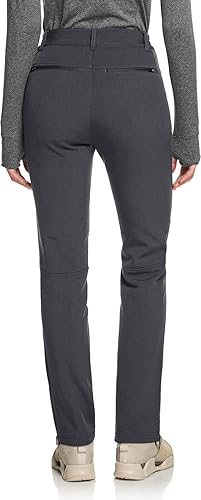 Miniatura 2 de TSLA Softshell - Pantalones de esquí de invierno para mujer, con forro polar, impermeables, pantalones de senderismo para trabajo al aire libre, con