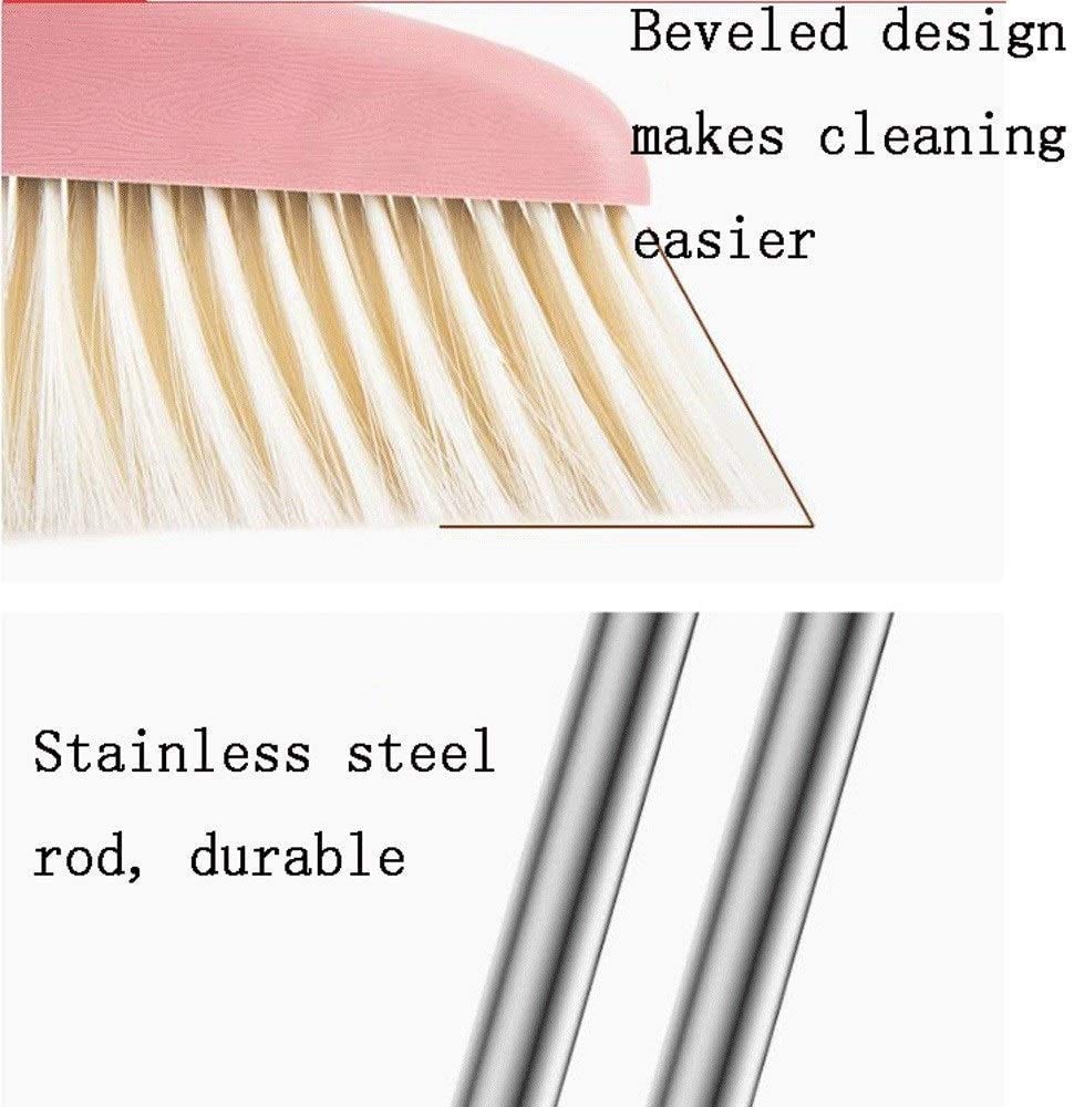TRADY Long Handled Broom Brush and Dustpan (Pattern no.2) 3
