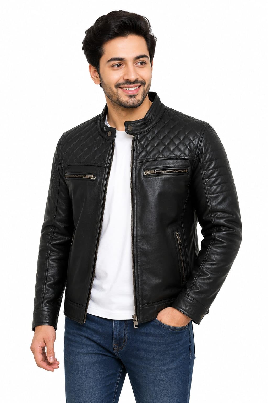 ipr leather Mean's Premium leather jacket, black-picture-31