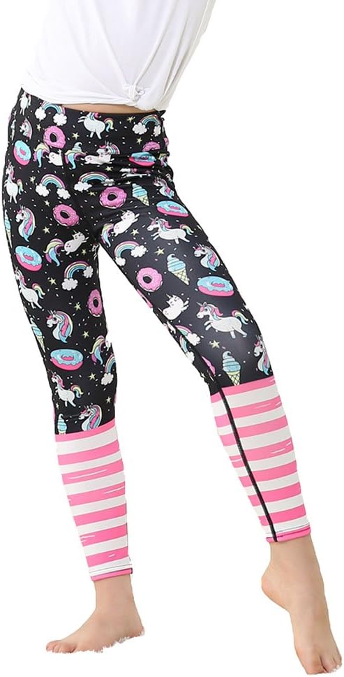 Yying Girl Yoga Pants Bodybuilding Comfortable Youth Leggings Forest Flower Floral Kids Skinny Sports Trousers