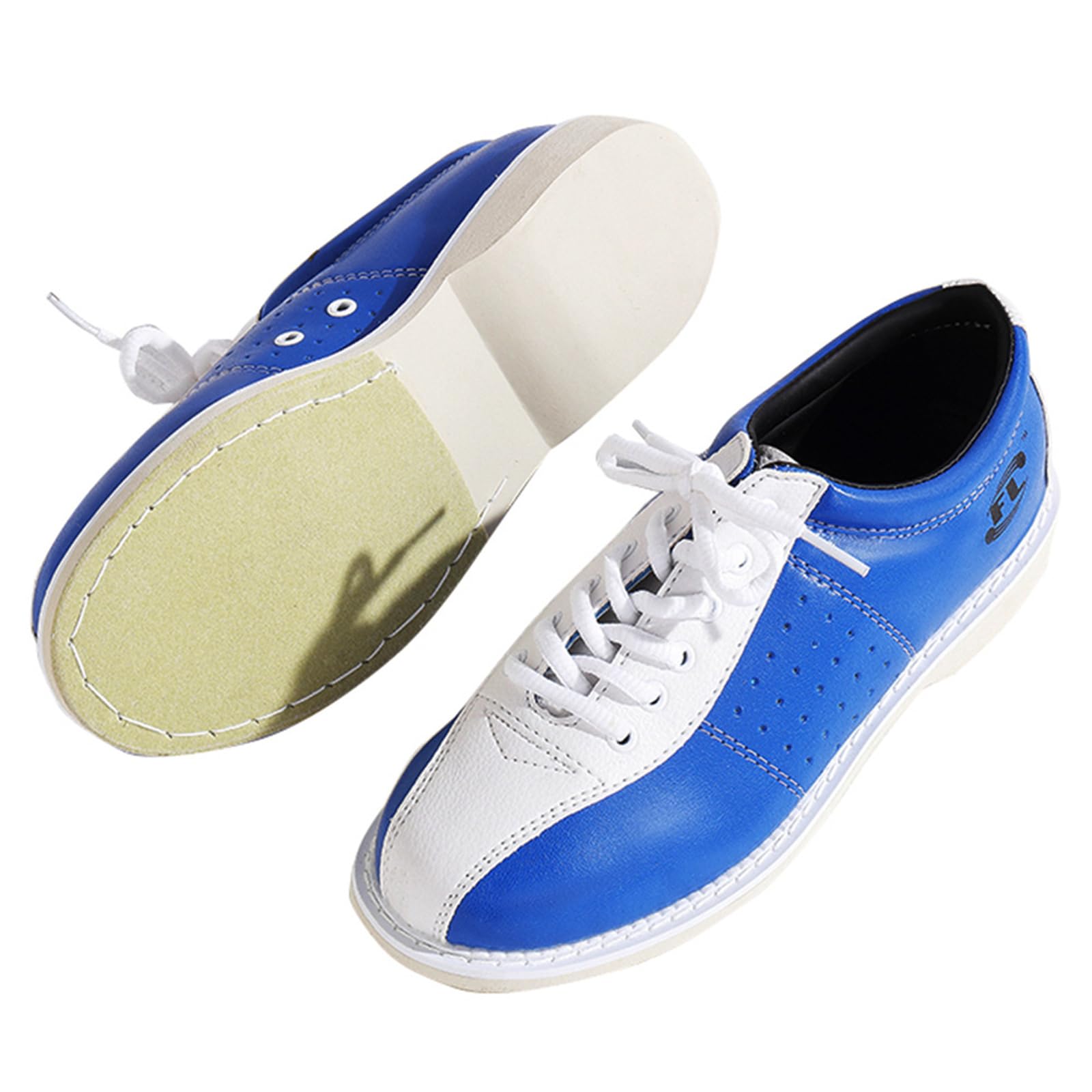JiuQing Bowlingschuhe Herren Damen Anfänger Mikrofaser Gleitsohle Indoor-Bowling-Trainingsschuhe