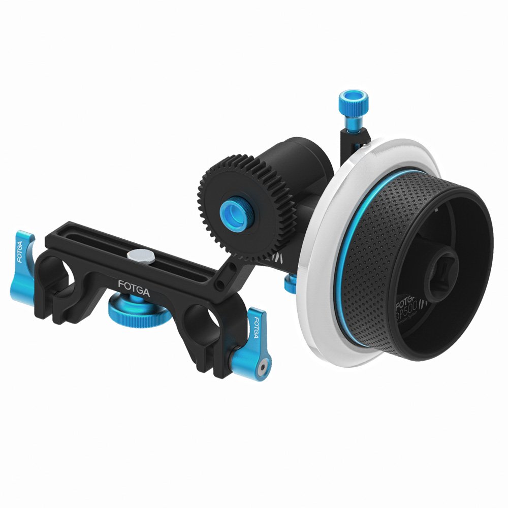 FOTGA DP500III Dampen Follow Focus pour 15mm Rod Blackmagic CCMB BMPCC 5DII III A7 A7S A7R2 A7RM2 GH3 GH4 7D D90 D7000 D7100 D7200 D750 D800 D810 DSLR