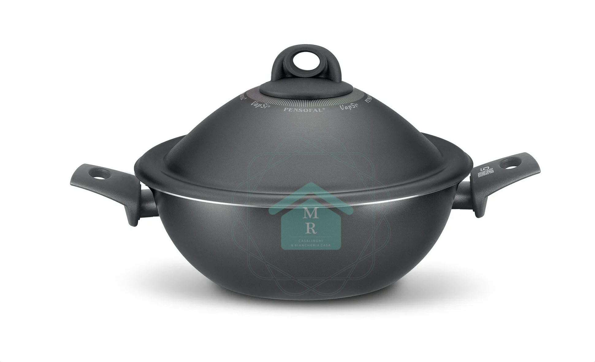 Generico VAPSI WOK ANTIADERENTE CON GRIGLIA RIVESTIMENTO DIAMOND 6 STRATI COTTURA A VAPORE FONDO INDUZIONE