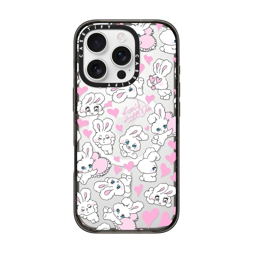 CASETiFY インパクト iPhone 16 Pro ケース [MagSafe対応/薄型 軽量/耐衝撃] - Sweetheart Mix - ブラック