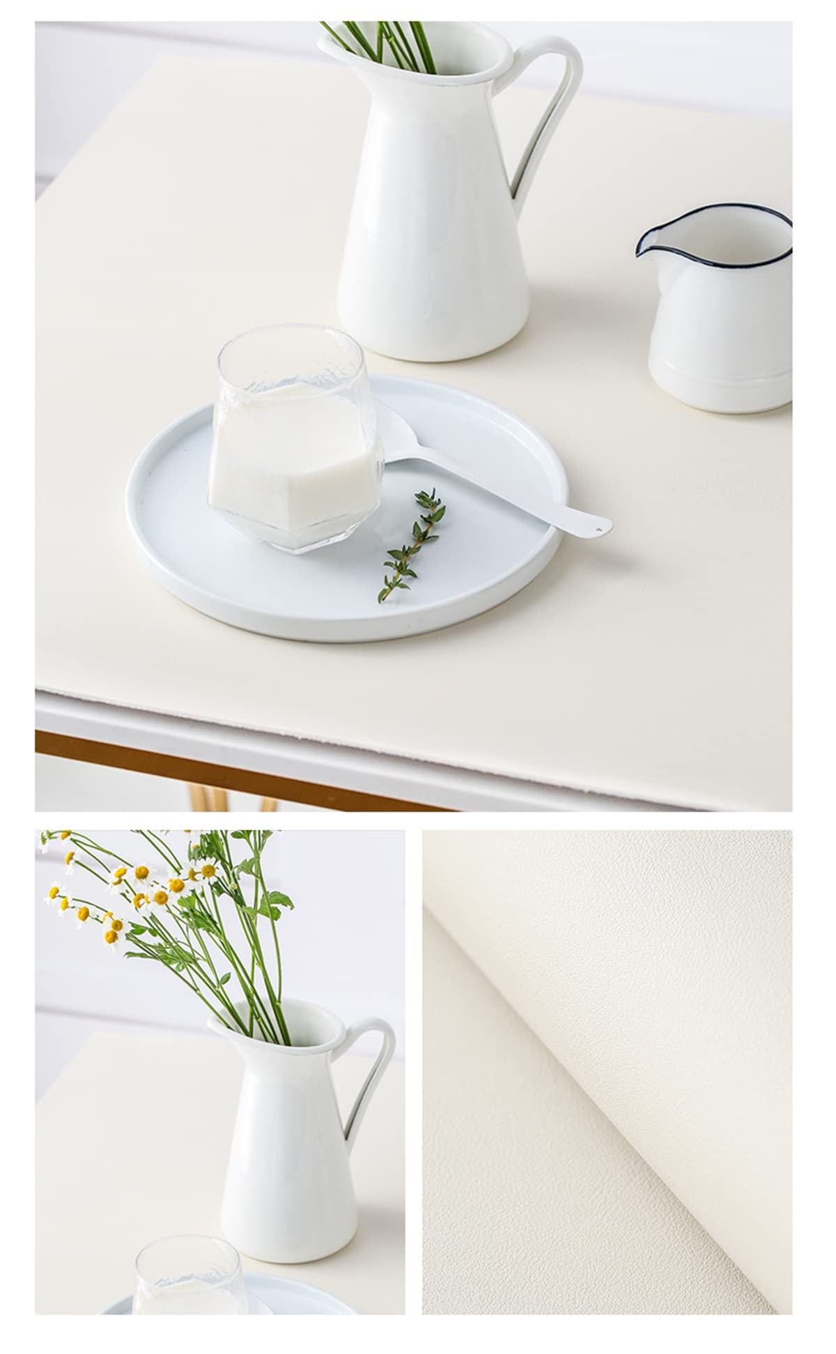Sottomano da scrivania in ecopelle, impermeabile e antiscivolo, facile da pulire, 50 x 200 cm, accessori per ufficio per casa e lavoro, protegge le superfici