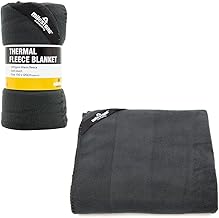 Milestone Camping 24680 Thermal Polar Fleece Blanket/Charcoal Colour / 150cm x 120cm / Great For The Campsite, Caravan Or Car