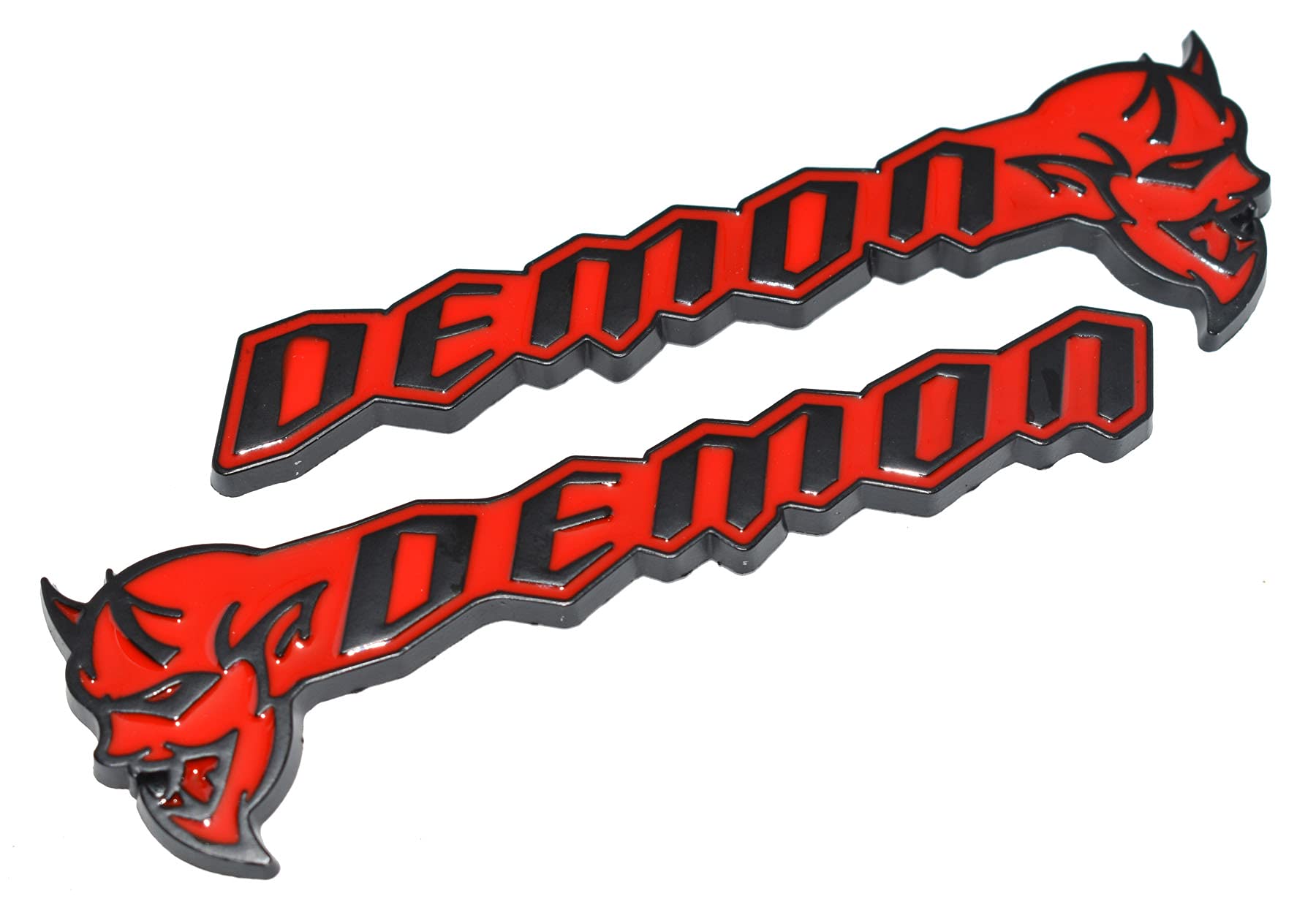 Incognito Demon Bodyside Badge Sticker for All Cars, Metal (1 Pair)