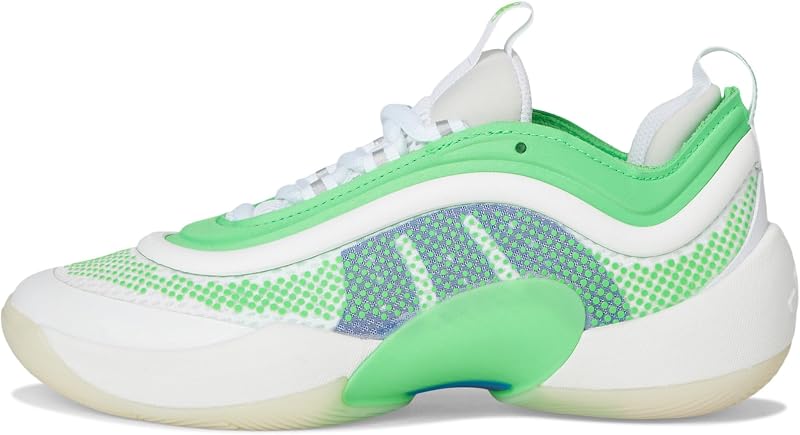 adidas D.o.n. Issue 6 gyerek kosárlabdacipő, 3 Big Kid, fehér/Screaming Green/Lucid Blue