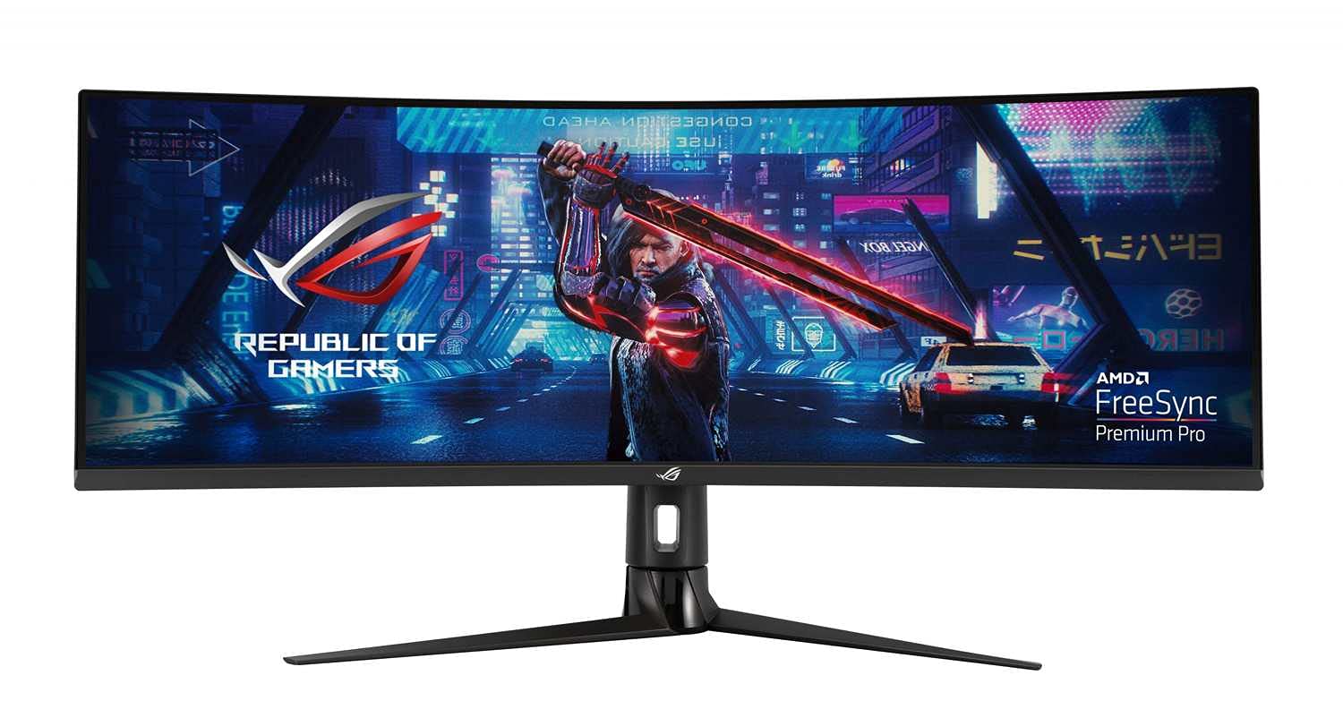 ASUS ROG STRIX Curved XG43VQ, 43" Ultra-Wide (3840x1200) Gaming monitor, VA, up to 120Hz, DCI-P3 90%, DP, HDMI, USB3.0, FreeSync 2 HDR, DisplayHDR400, Shadow Boost