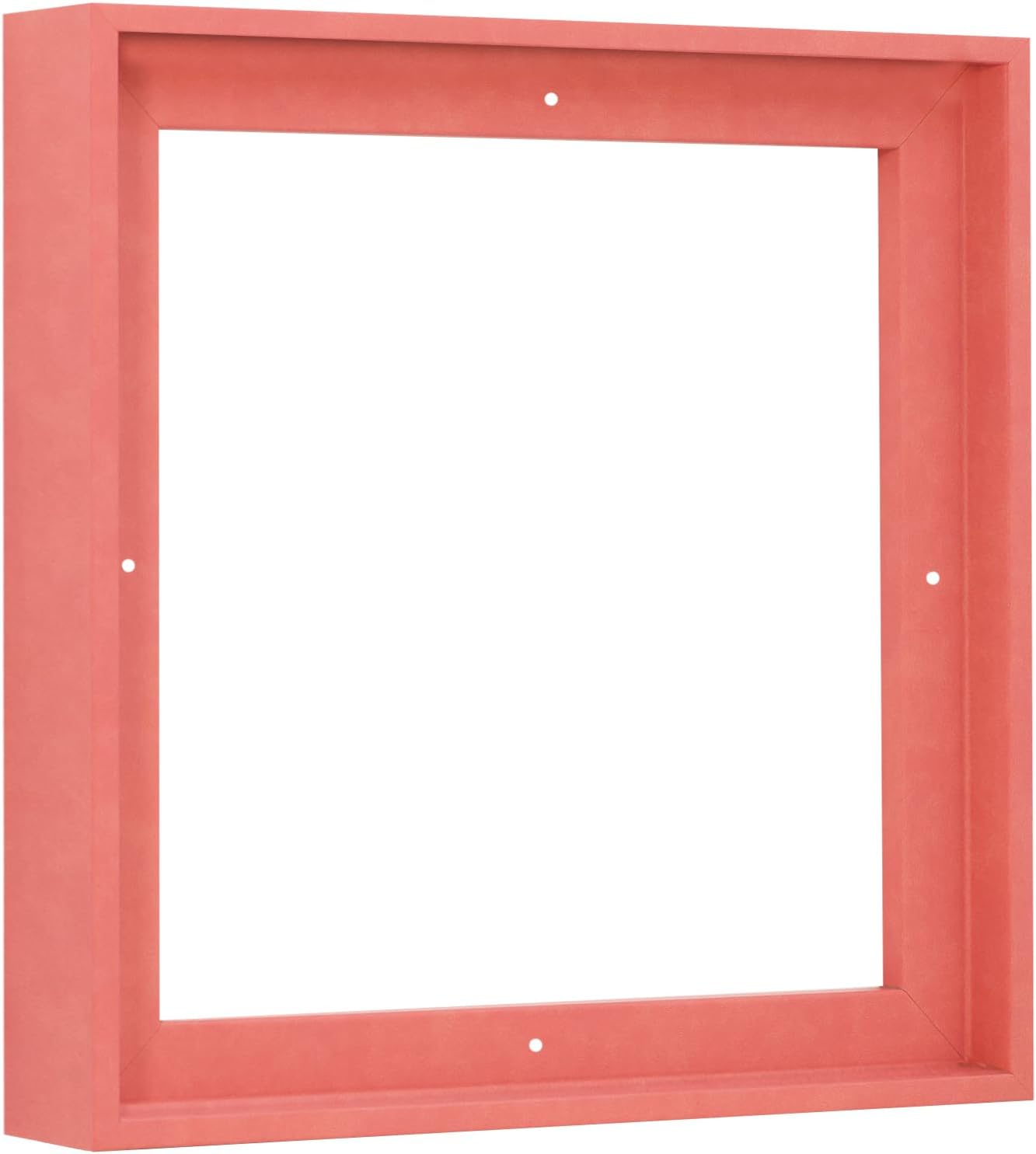 Pixy Canvas Floater Frame 11x11 for 1-1/2 (1.5) inch Deep Canvas Paintings/Canvas Prints/Wood Canvas Panels/Wall Art/Wall Decor/Home Decor/Artwork (Pastel Red/Pink, 11 x 11 inch, Square)
