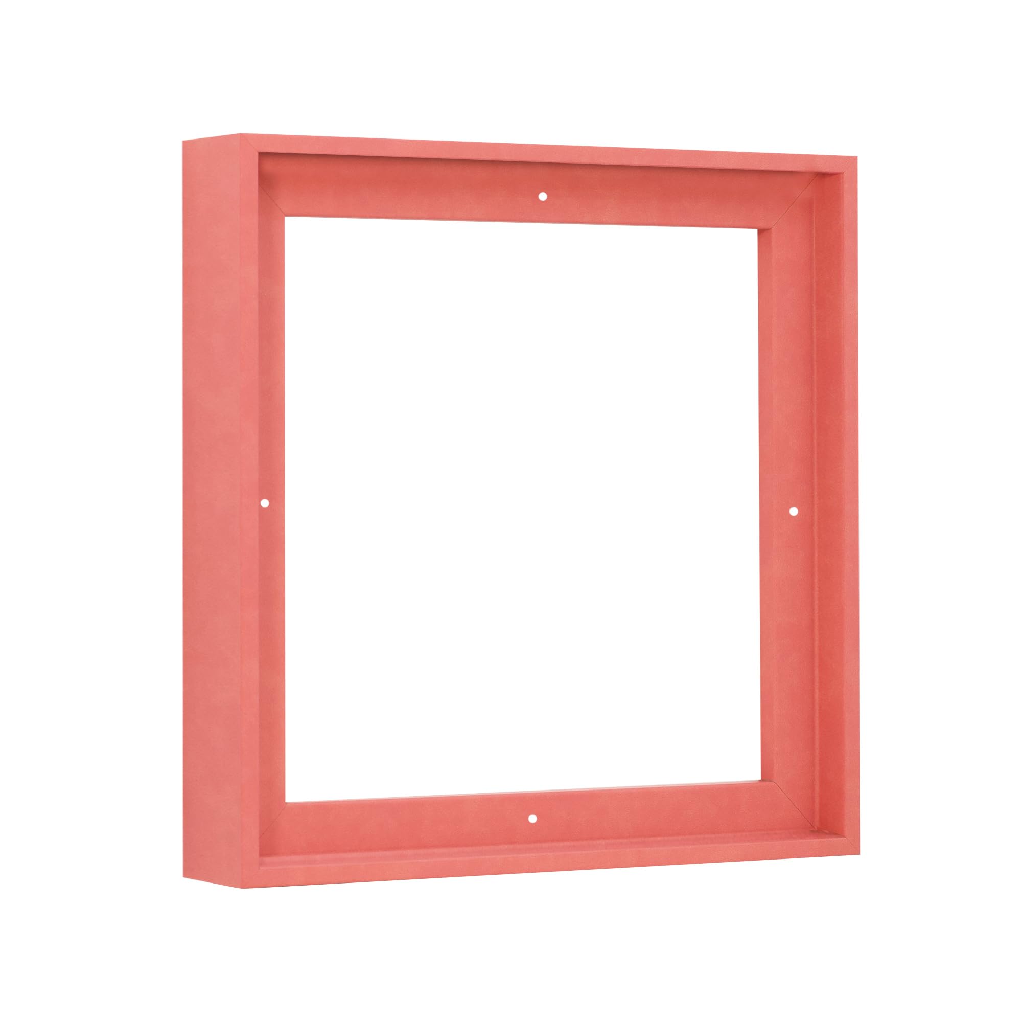 Pixy Canvas Floater Frame 18x18 for 1-1/2 (1.5) inch Deep Canvas Paintings/Canvas Prints/Wood Canvas Panels/Wall Art/Wall Decor/Home Decor/Artwork (Pastel Red/Pink, 18 x 18 inch, Square) — image 1