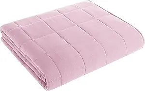 L'AGRATY Weighted Blanket - 80"x87" 20lbs Cooling Breathable Heavy Blanket Microfiber Material with Glass Beads for Adult All-Season Summer Fall Winter Soft Thick Comfort