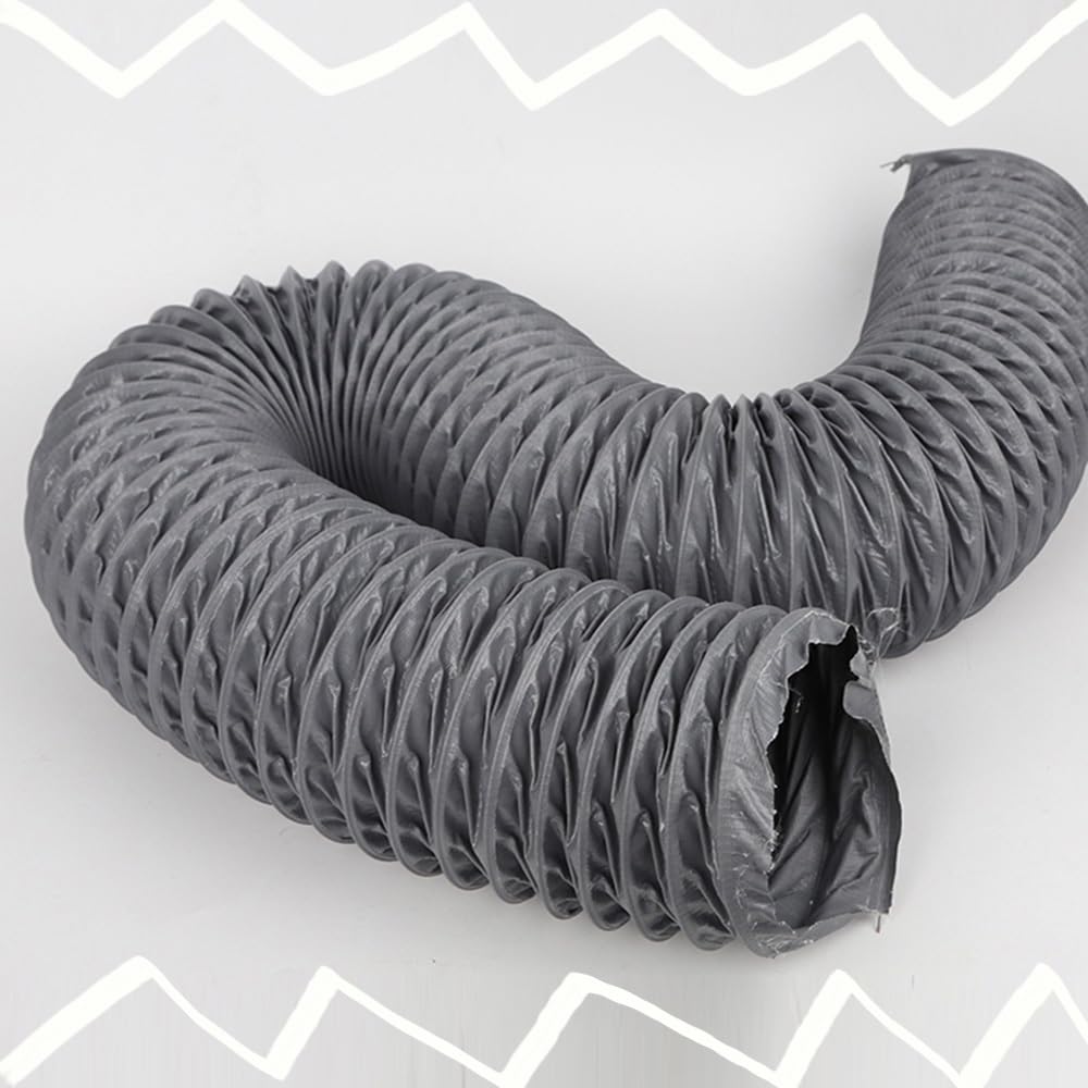 Tubo di scarico flessibile in nylon per asciugabiancheria da 7,6 cm, 10,2 cm, 15,2 cm, per cucina e bagno, resistente al calore, lunghezza 10 m, diametro 100 mm
