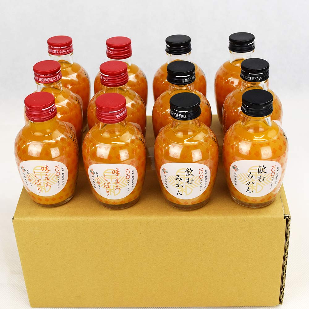 Amazon | 和歌山 早和果樹園 味まろしぼり、飲むみかん飲み比べセット