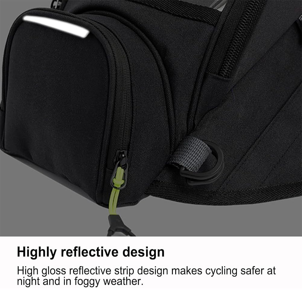 Bolsa Tanque Motor Motocicleta, Impermeable Combustible Navegación Mochila Grande, con Ventana Transparente, Accesorios