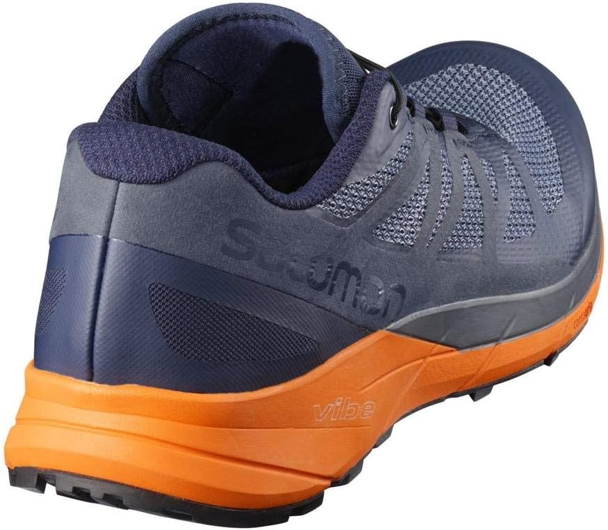 Salomon Sense Ride Trail Running Shoe - Men's Navy Blazer/Bright Marigold/Ombre Blue, US 7.0/UK 6.5
