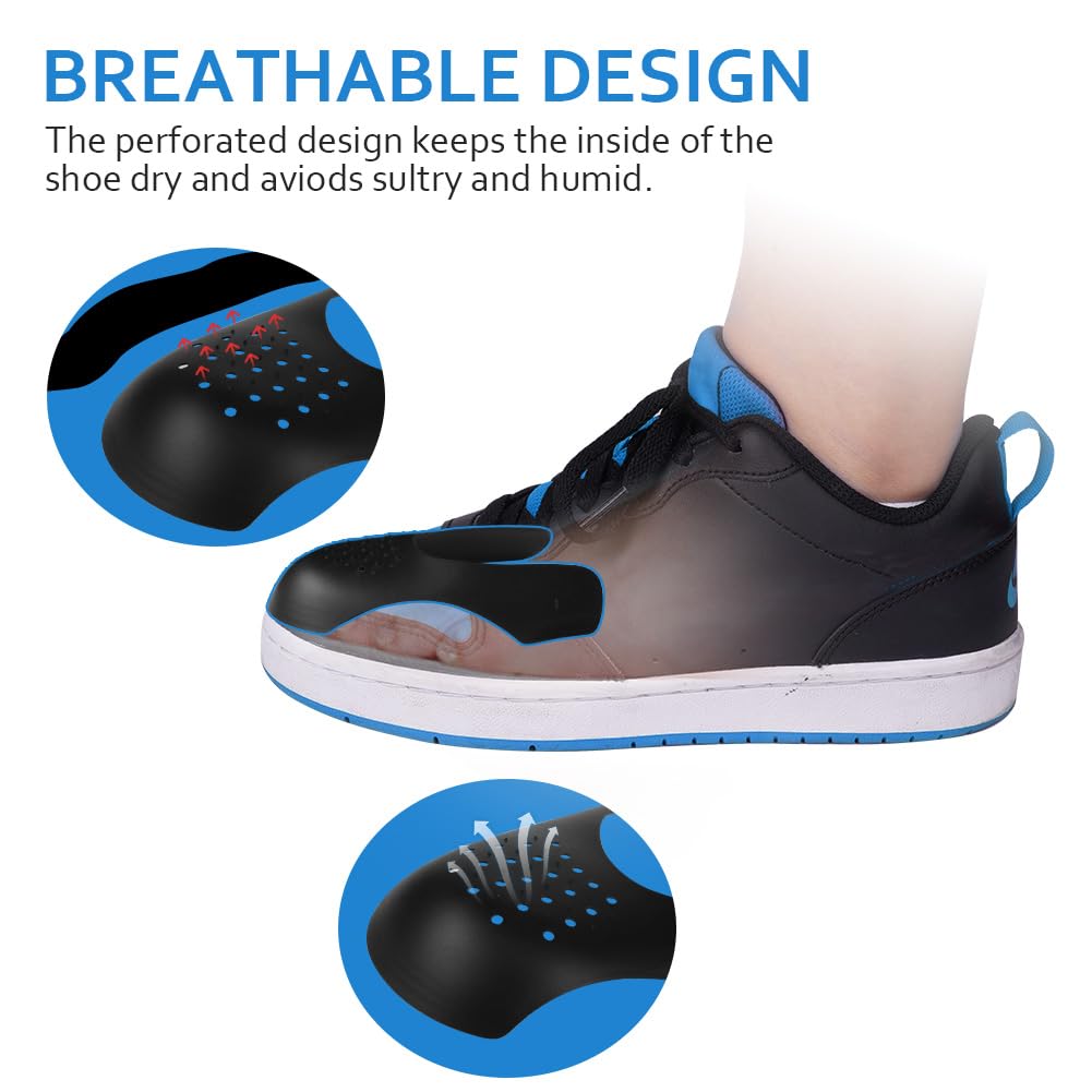 LOPHE Protector Zapatillas, 4 Pares Crease Protector para Prevenir Arrugas de Zapatos, Antiarrugas Zapatillas, Punteras Zapatos para Prevenga Hendidura del Pliegue del Calzado Deportivo, L