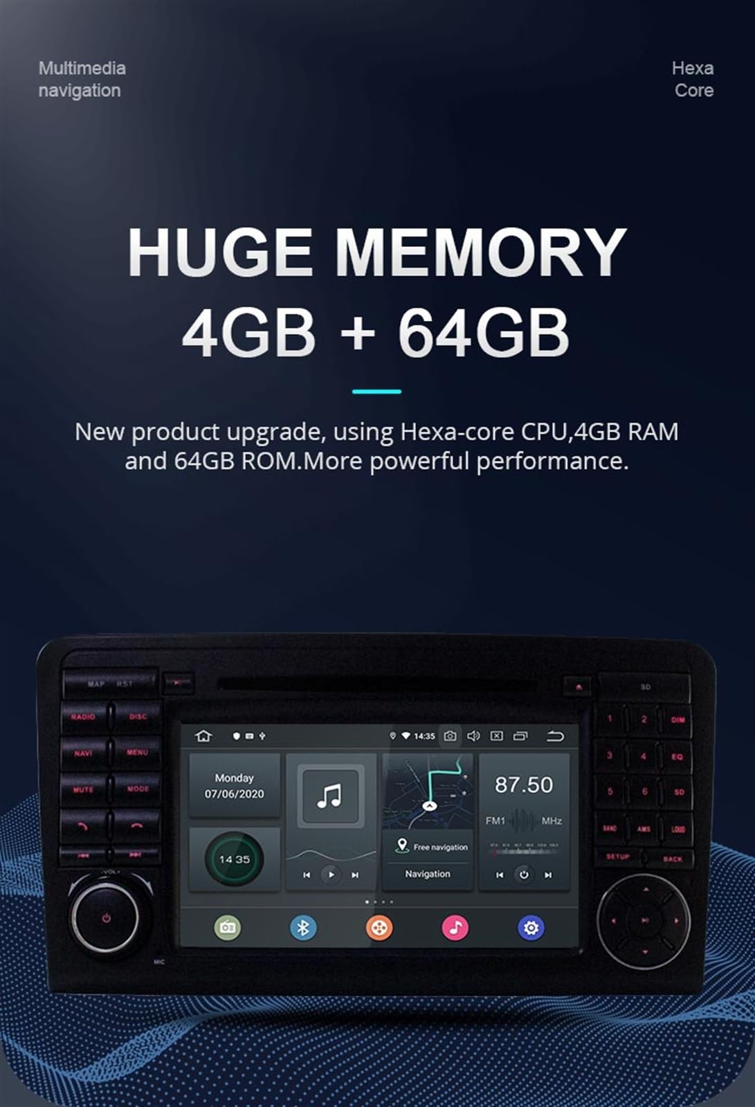 Odtwarzacz multimedialny samochodowy Stereo dla Audio GPS DVD