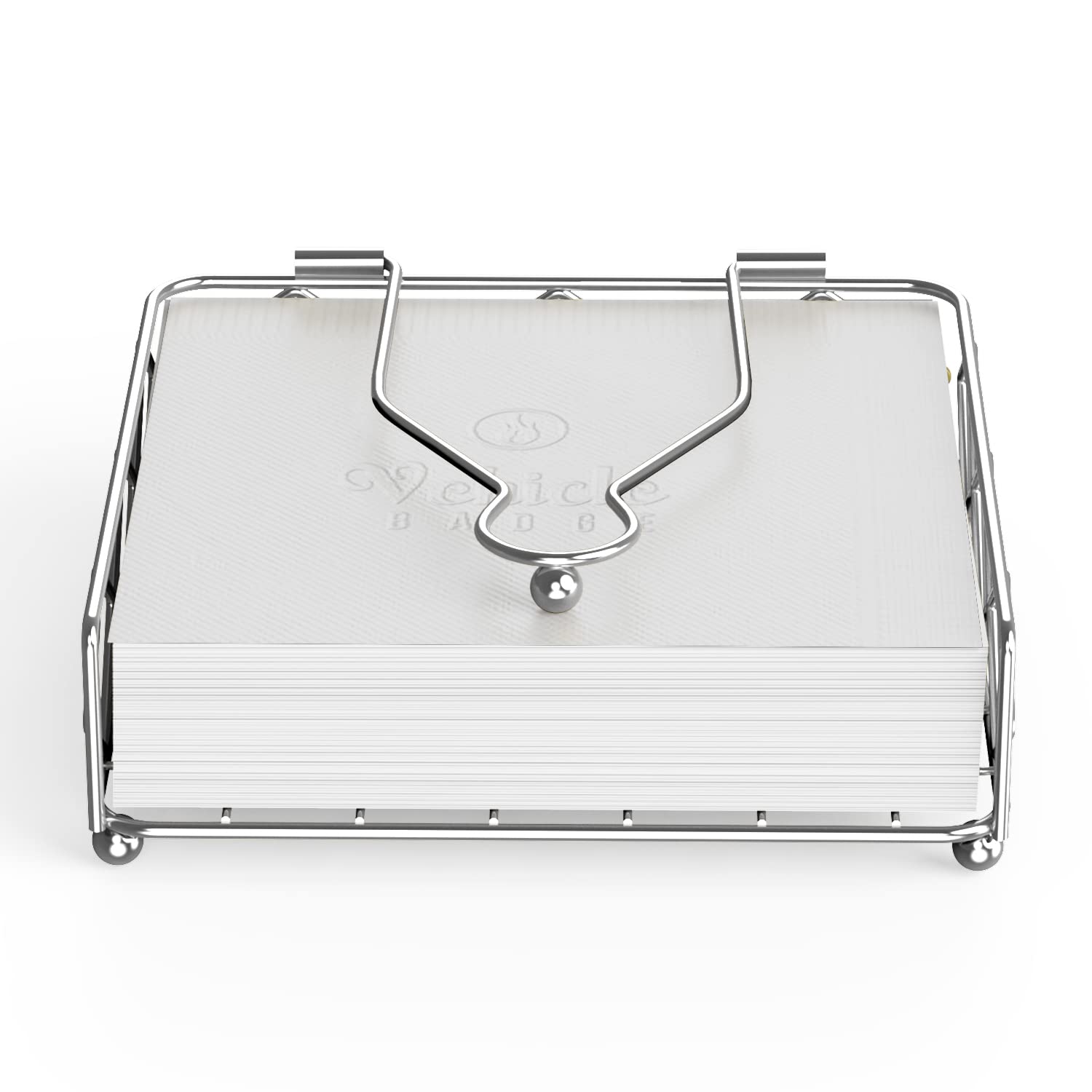 Moderno servilletero para mesa, dispensador horizontal de pañuelos para encimera de cocina, decoración de mesa de comedor o picnic, organizador de servilletas de papel de metal para
