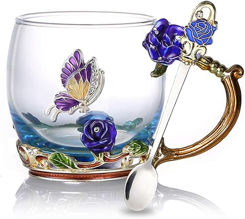 Miniatura 1 de Taza de té de flor, taza de té, taza de café de vidrio