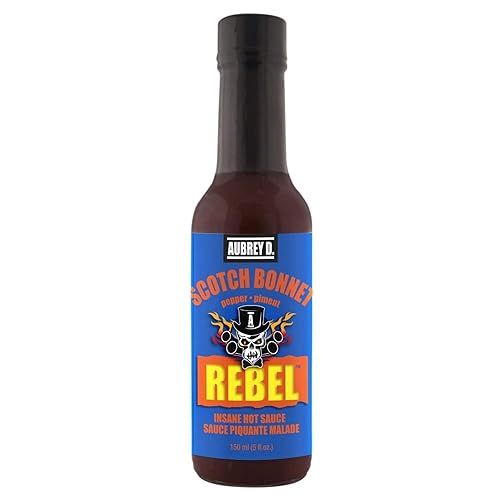 Miniatura 1 de Aubrey D. Rebel Scotch Bonnet - Salsa picante, sabor a pimienta picante para carne, pescado, pollo y verduras