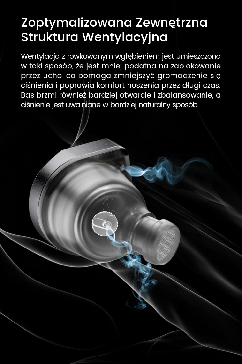 OLAⅡ 1DD+1BA hybrydowe słuchawki przewodowe HiFi IEM, 3.5 mm z mikrofonem