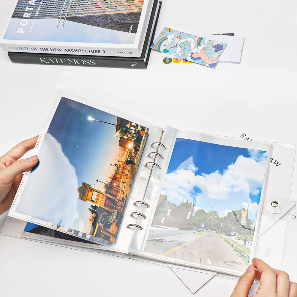Album Portafotografie Kpop A5 Con 200 Tasche, 6 Fogli Di Adesivi E Copertina Peluche Rosa Stellata - Raccoglitore Per Fotocard Protetto Per BTS, TXT E Carte Collezionabili - 3