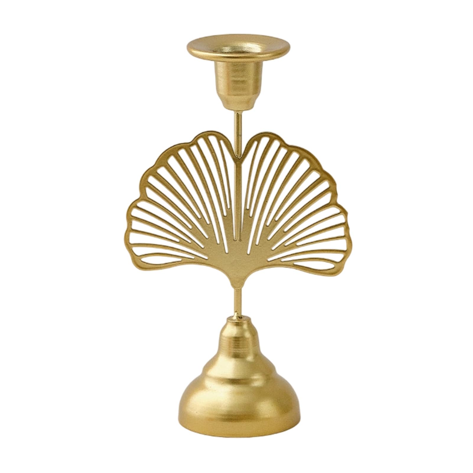 sugerou Reusable Metal Candle Holder with Distressed Taper Candle Stand Design, Minimalist Iron Candlestick for Romantic Dinner Decor, 17.5cm Height, Farmhouse Centerpiece Golden F