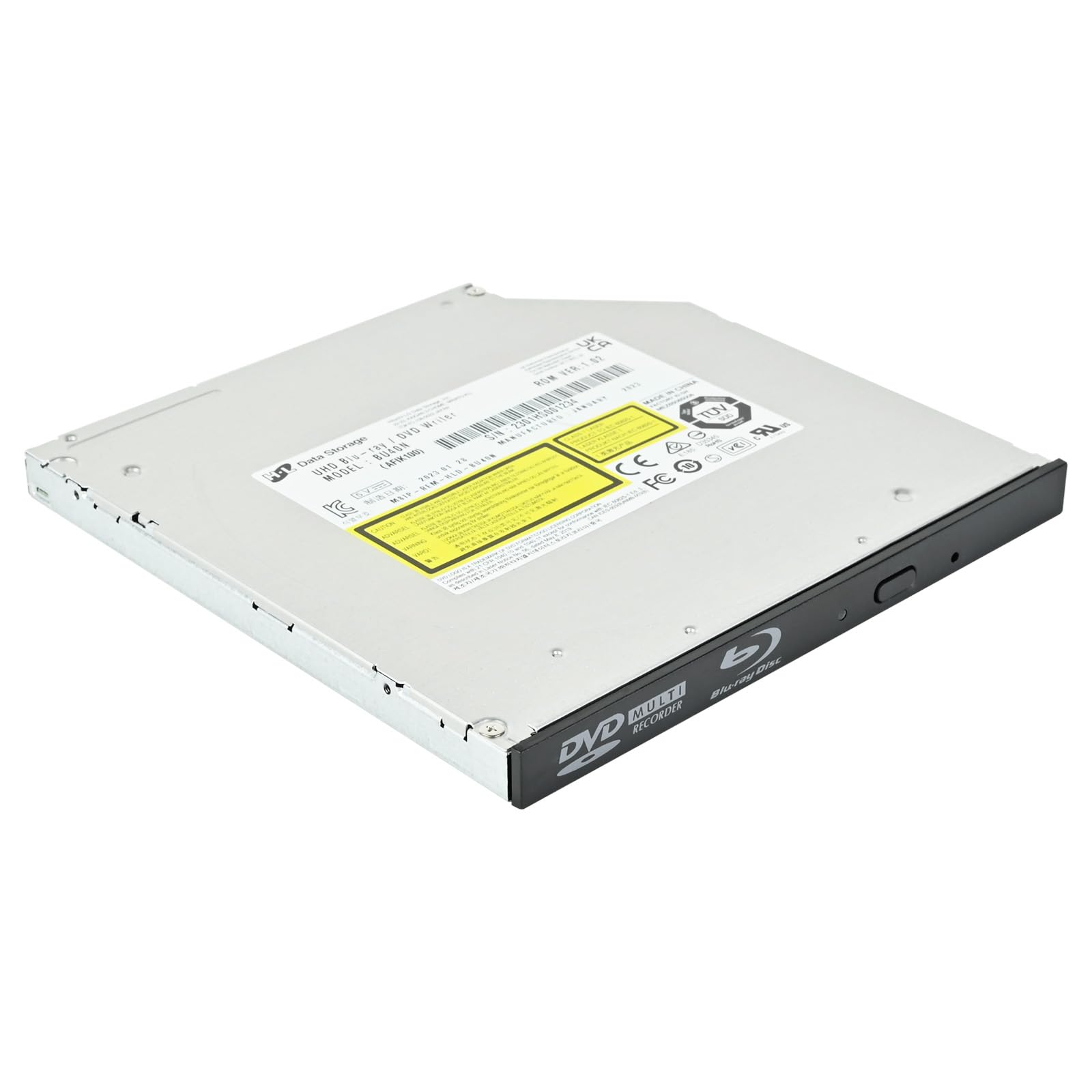 Silverstone TOB04 Ultraschmales Internes Optisches 9,5-mm-Ultra-HD-Blu-ray-Laufwerk SATA SST-TOB04-V2