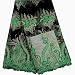 KENLACE 5 Yards/Lot Latest African lace African Cord Lace With Rhinestones,Green Nigerian Guipure Lace Fabrics For Women (Green)