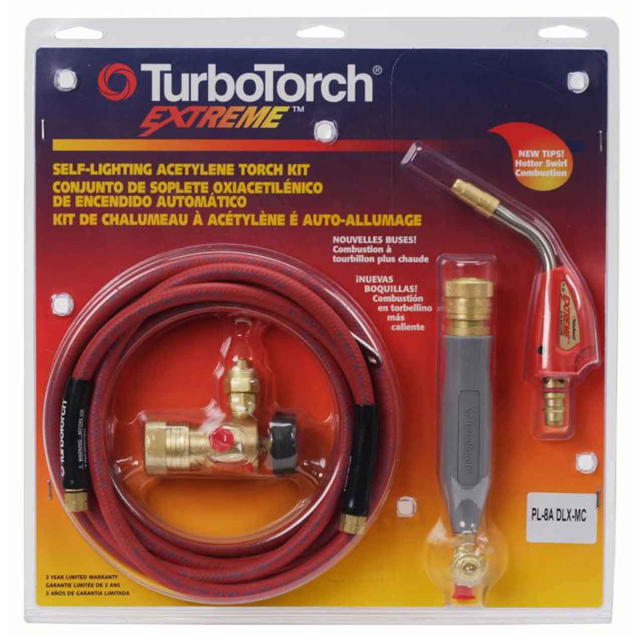 TurboTorch Pro-Line Swirl Air Acetylene Kits - pl-8a dlx. mc kit (15psi acety.)