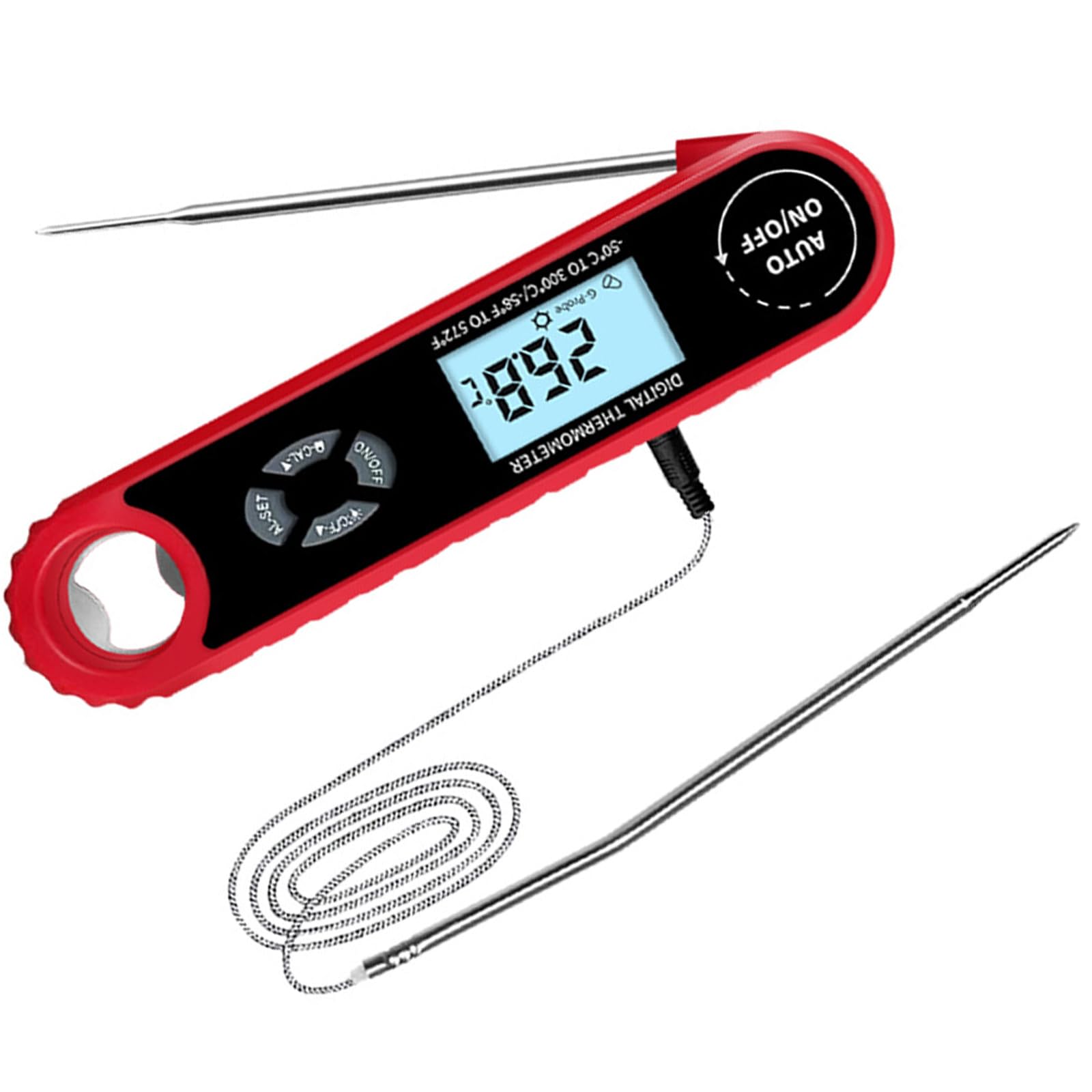 Xinsheinelry Duals Probe Digital Cooking Thermometers Wide Temperature Ranges Systems with Water Resistant Housing Meat Thermometers Duals Probe