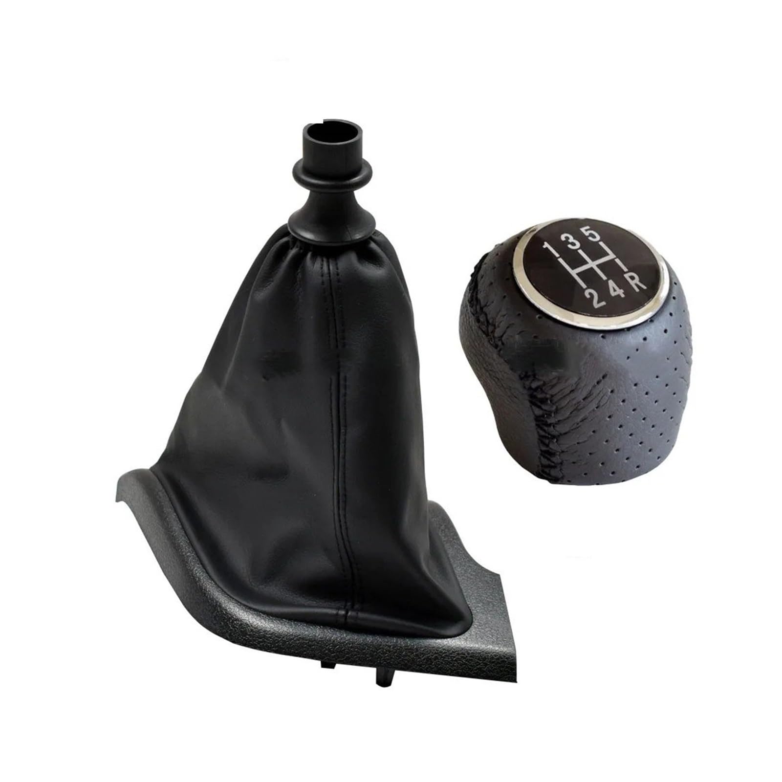 SAUANMNKTP Gearshift Knob for Fiat Ducato 2002-2014 Manual 5 6 Speed Gear Shift Knob Shifter Lever(HS-with Holes 5R)