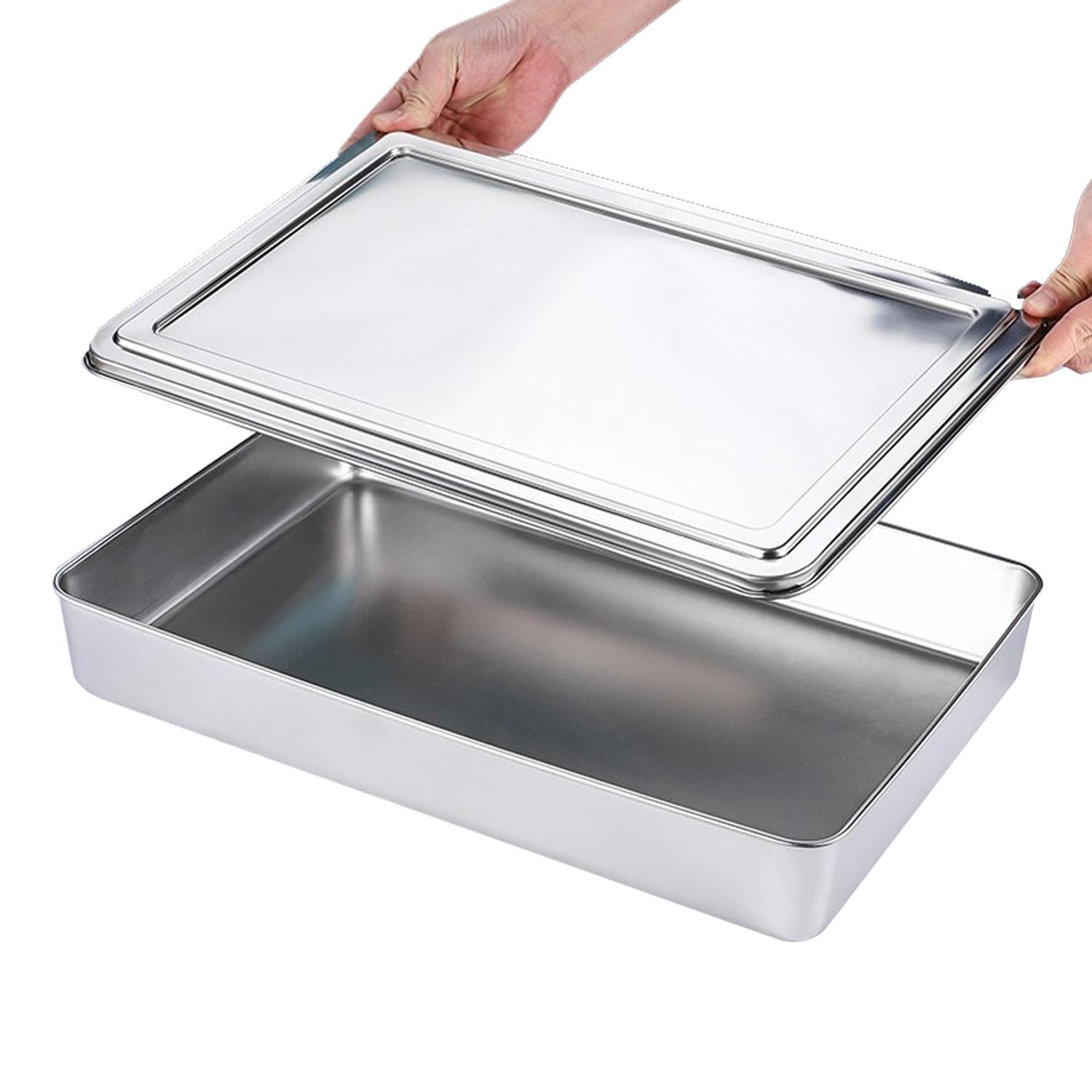 業務用ステンレスバット 5個セット ステンレスバット 浅型 (10枚取サイズ) 35cm×27cm 業務用 角