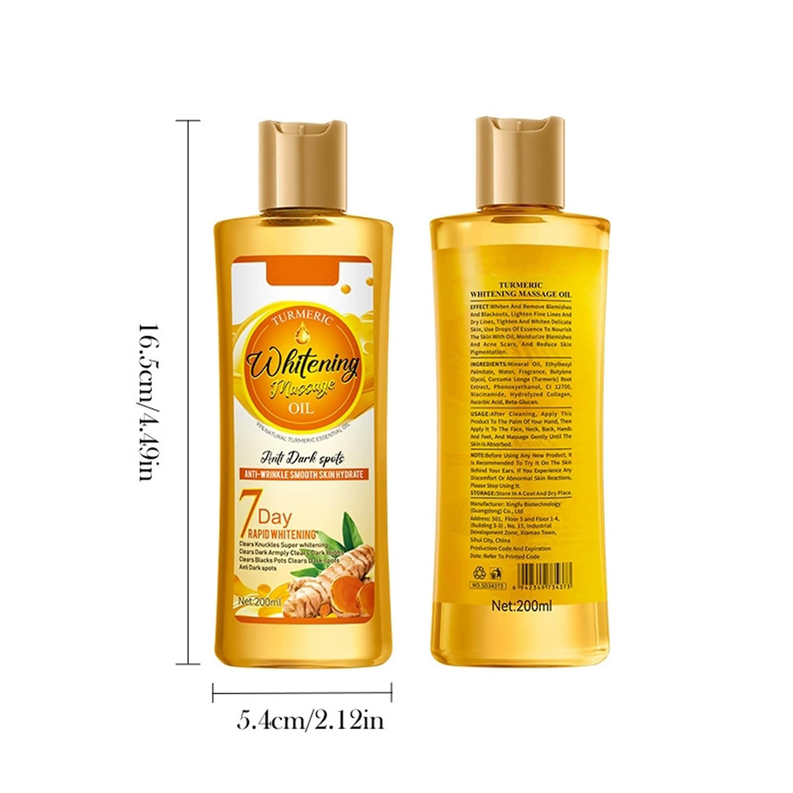 Ingver Olejek do masażu Olejki eteryczne, 200 ml Olejki eteryczne Ingver drenaż brzucha olej imbirowy olej imbirowy drenaż limfatyczny olej ingver olejek do masażu do kąpieli, aromaterapii, masażu