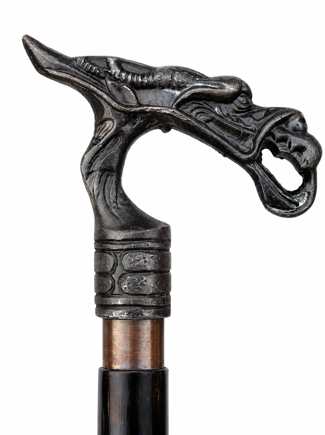 Bastone da passeggio in legno con manico a forma di drago vittoriano, stile vintage vintage, bastone da passeggio per gentiluomo, bastone da passeggio natalizio.