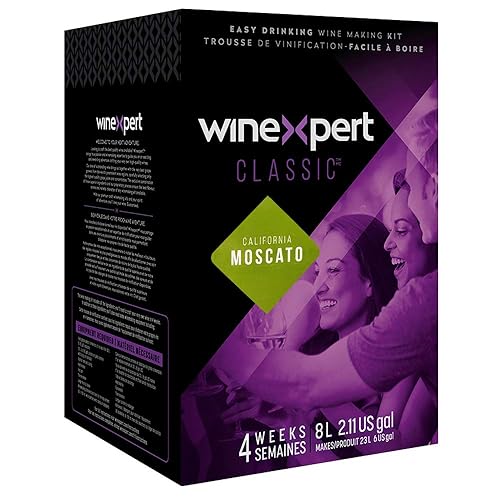 Midwest - Suministros para elaboración de vino y elaboración del vino HOZQ8-1597 Winexpert Classic California Moscato 8L Kit de ingredientes para
